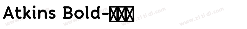 Atkins Bold字体转换